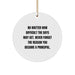 Gifts for Principal - Inspirational Principal Christmas Circle Ornament with Funny Quote, Gifts from Family to Principal, Principal Appreciation Gifts for Christmas - Image 1