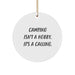 Camping Gifts from Friends and Family, Inspirational Camping Circle Ornament, Circle Shaped Camping Decoration for Men and Women - Image 1