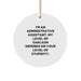 Funny Administrative Assistant Gifts for Men, Women, Coworkers, Friends - I'm An 'Administrative Assistant' Circle Ornament - Christmas Unique Decorations - Image 1