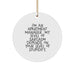 Funny Apartment Manager Gifts from Friends - Cute Circle Ornament for Men's and Women's Christmas Unique Presents - Sarcastic Quote for Apartment Managers' Office Decor - Image 1