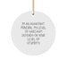 Funny Assistant Principal Gifts, Cute Circle Ornament for Men - I'm An Assistant Principal Quote Christmas Unique Presents from Coworkers - Image 1