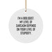 Funny Biologist Gifts, Circle Ornament, Inspirational Quote for Biologist Friends, Christmas Unique Gifts from Friends to Biologist Coworkers - Image 1