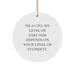 Funny CFO Gifts for Men, Unique Circle Ornament with Sarcasm Quote from CFO, Gifts from Friends for Christmas - Image 1