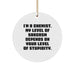 Funny Chemist Gifts for Him Her Men Women Friends Family - Christmas Unique Circle Ornament - Image 1