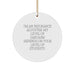 Funny Insurance Adjuster Gifts, Gifts from Friends for Insurance Adjuster, Christmas Unique Circle Ornament - Image 1