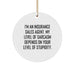 Funny Insurance Sales Agent Gifts for Insurance Sales Agent Friends - Christmas Unique Circle Ornament with Sarcasm Quote Gifts from Friends for Insurance Sales Agent - Image 1