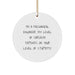 Funny Mechanical Engineer Christmas Unique Gifts from Friends for Men - Circle Ornament with Sarcasm Quote - Image 1