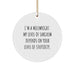 Funny Millwright Gifts from Men, Christmas Unique Gifts for Millwright, Circle Ornament with Sarcasm Quote - Image 1