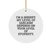 Funny Sheriff Christmas Circle Ornament Gifts from Friends for Sheriff Men, Sheriff Christmas Unique Gifts, Gifts for Sheriff, Funny Sheriff Gifts - Image 1