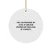 Funny Tax Preparer Gifts from Friends - I'm A Tax Preparer - Christmas Unique Circle Ornament for Tax Preparer, Tax Professionals, and Accountants - Image 1