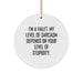Funny Valet Gifts for Men Christmas Unique Circle Ornament, Gifts from Husband to Valet with Sarcastic Humor - Image 1