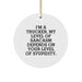 Funny Trucker Gifts from Friends for Trucker Christmas Unique Ornaments - Image 1