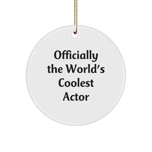 Funny Actor Gifts for Men, Officially The World's Coolest Actor Christmas Unique Gifts from Friends to Family - Image 1
