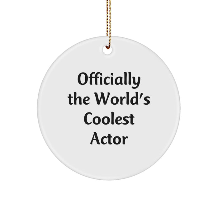 Funny Actor Gifts for Men, Officially The World's Coolest Actor Christmas Unique Gifts from Friends to Family - Image 1