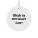 Actuary Fun Circle Ornament Gifts from Friends for Christmas - Image 1