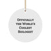 Funny Biologist Gifts for Men - Officially The World's Coolest Biologist Christmas Unique Ornaments for Office or Home - Image 1