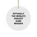 Game Warden Gifts from Friends, Officially The Worlds Coolest Game Warden Christmas Ornament, Circle Ornament for Game Wardens - Image 1