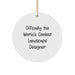 Funny Landscape Designer Gifts from Friends for Christmas Unique Circle Ornaments - Image 1