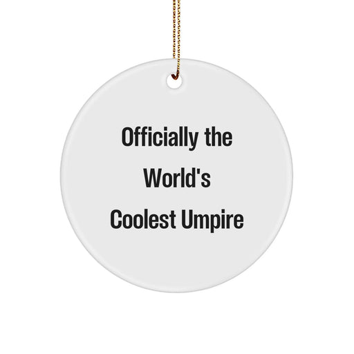 Funny Umpire Gifts from Friends for Men on Christmas Day officially The World's Coolest Umpire - Image 1