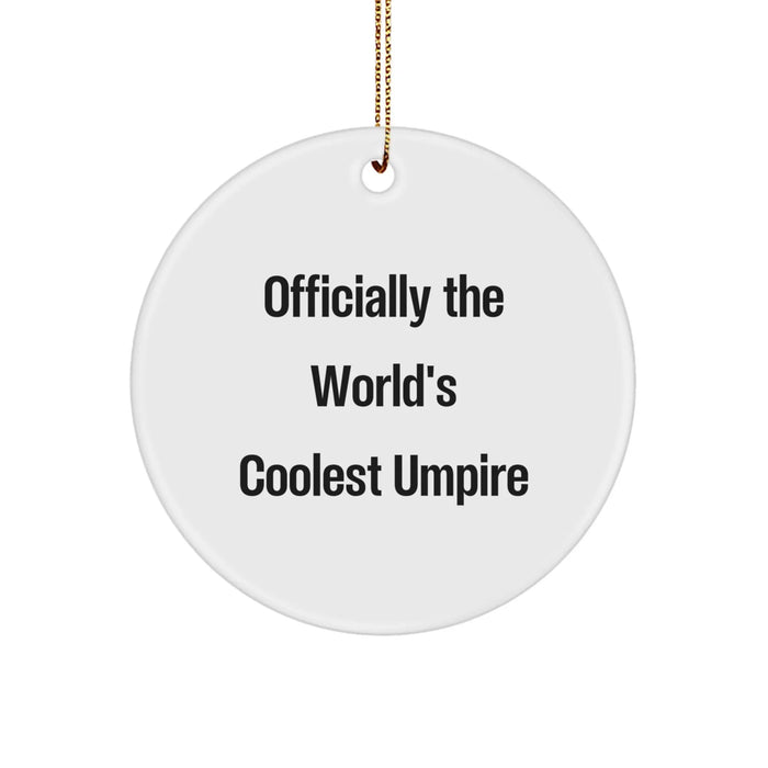 Funny Umpire Gifts from Friends for Men on Christmas Day officially The World's Coolest Umpire - Image 1