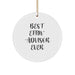 Funny Advisor Gifts for Men, Women, Friends, or Family - Best Effin' Advisor Ever Circle Ornament, White Circle Shaped, Christmas Unique Gifts from Friends - Image 1