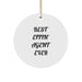 Funny Agent Gifts from Men to Friends, Best Effin' Agent Ever Circle Ornament for Christmas Unique Decorations - Image 1