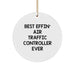 Funny Air Traffic Controller Gifts for Men, Air Traffic Controller Christmas Unique Gifts from Friends, Best Effin' Air Traffic Controller Ever Circle Ornament - Image 1