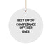 Funny Compliance Officer Gifts from Men, Best Effin' Compliance Officer Ever Circle Ornament for Women, Friends, Coworkers, Family at Christmas Season - Image 1