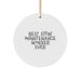 Funny Maintenance Worker Gifts for Men, 'Best Effin' Maintenance Worker Ever' Circle Ornament, White, Christmas Unique Gifts from Friends, Family - Image 1