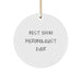 Funny Microbiologist Gifts from Friends - Best Effin' Microbiologist Ever Christmas Unique Circle Ornament, White Color - Image 1