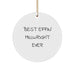 Funny Millwright Gifts, Best Effin' Millwright Ever, Circle Ornament, Christmas Unique Gifts from Friends to Millwright, Funny Millwright Decor - Image 1