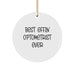 Funny Optometrist Gifts from Friends and Family - Best Effin' Optometrist Ever Christmas Circle Ornament - Image 1