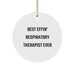 Funny Respiratory Therapist Gifts from Men, Women, Friends, Coworkers, Family for Christmas Unique Ornaments - Image 1