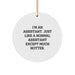 Funny Assistant Gifts for Men, Women, Coworkers, Friends - I'm An Assistant Circle Ornament, Christmas Unique - Image 1