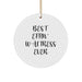 Funny Quotes Waitress Gifts, Christmas Unique Circle Ornament for Friends, Coworkers, Family - Best Effin' Waitress Ever - Image 1
