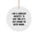 Funny Landscape Architect Gifts, Circle Ornament for Christmas Unique Gifts from Friends to Family - Image 1