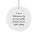 Funny Veterinarian Gifts from Friends and Family - 'I'm Never Wrong' Circle Ornament, Christmas Decorations for Veterinarian Women and Men - Image 1
