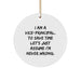 Funny Vice-principal Gifts from Friends for Vice-principal Christmas Unique Gifts - I'm Never Wrong Vice-principal Circle Ornament - Image 1
