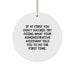 Funny Administrative Assistant Gifts from Women - Christmas Unique Gifts for Administrative Assistants - Cute Circle Ornament - Image 1