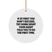 Agent Christmas Circle Ornament, Funny Quote, Gifts from Friends, Agent Gifts, Agent Lover Gifts, Funny Agent Gifts - Image 1