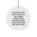 Funny Archeologist Christmas Circle Ornament Gifts from Friends for Archeologists, Try Doing What Your Archeologist Told You To Do The First Time - Image 1