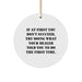 Funny Dealer Gifts from the Heart, Circle Ornament Quote - If At First, Unique Christmas Unique Gifts for Dealers - Image 1