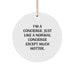 Concierge Gifts from Friends for Funny Circle Ornament, White, 2.75" tall, 0.5 oz, MDF, High-Gloss Plastic Finish, Sublimation, Gifts for Concierge, Christmas Unique - Image 1