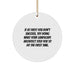 Funny Landscape Architect Gifts from Men for Christmas Unique Circle Ornament, Inspirational Landscape Architect Quotes, Circle Shaped Decorative Accent - Image 1