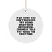 Funny Mechanical Engineer Gifts, Christmas Unique Ornaments for Men, Women, Friends, Family - 'If At First You Don't Succeed, Try Doing What Your Mechanical Engineer Told You To Do The First Time.' - Image 1