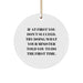 Funny Minister Christmas Unique Gifts from Friends Circle Ornament Try Doing What Your Minister Told You To Do The First Time - Unique Christmas Unique Gifts for Minister - Image 1
