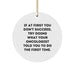 Funny Quotes Gifts from Oncologist Friends, Christmas Unique Gifts for Oncologist Men, Inspirational Circle Ornament - Image 1