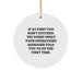Funny Operations Manager Gifts for Christmas - Circle Ornament, 'If At First You Don't Succeed, Try Doing What Your Operations Manager Told You To Do The First Time.' Gifts from Family - Image 1