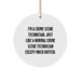 Crime Scene Technician Circle Ornament Funny Quote Christmas Unique Gifts for Men - Image 1