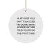 Funny Rancher Gifts from Men to Friends - Christmas Circle Ornament with Inspirational Quote - Perfect for Rancher's Home Decor - Gifts for Rancher - Image 1